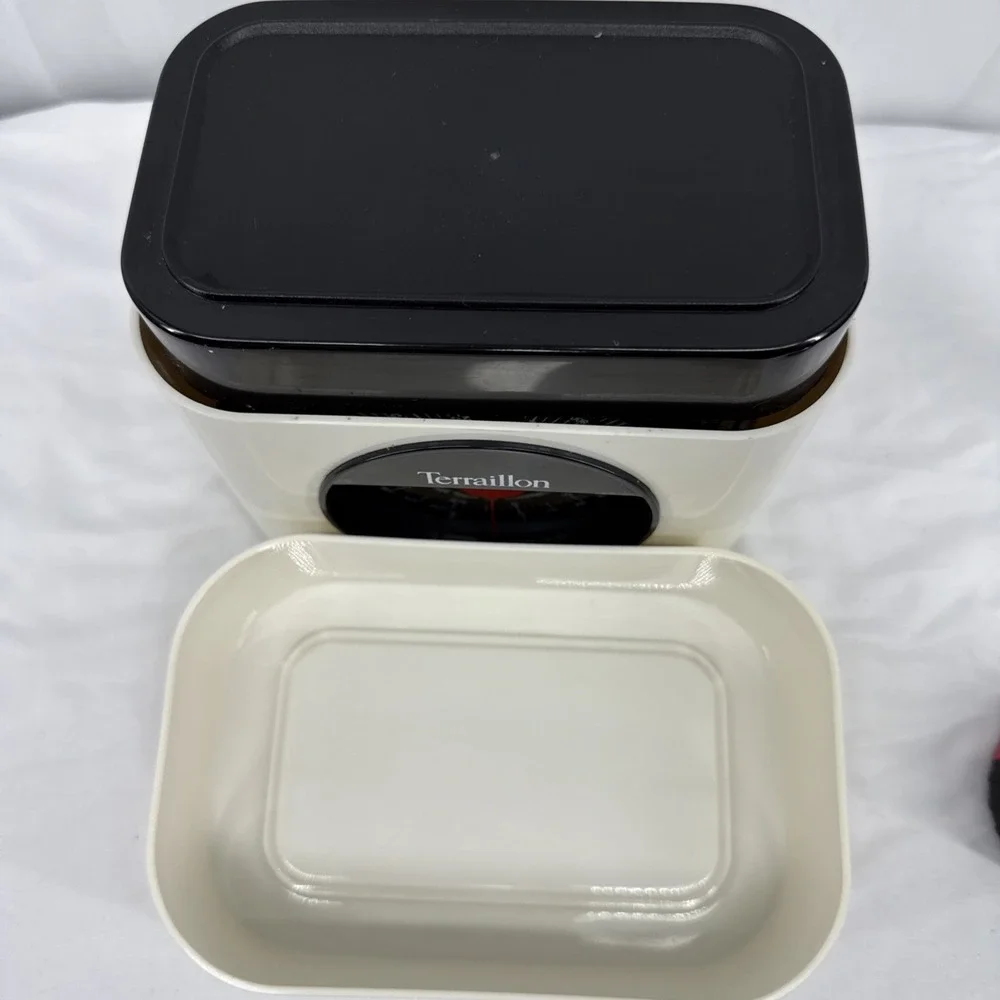 VTG Terraillon 5‎ lb White Plastic Counter Top Scale with Tray Made in France